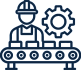 Operator-led manufacturing icon